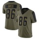 Keelan Doss Men's Olive Limited 2021 Salute To Service Jersey