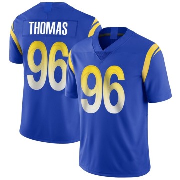 Keir Thomas Youth Royal Limited Alternate Vapor Untouchable Jersey
