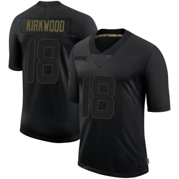 Keith Kirkwood Men's Black Limited 2020 Salute To Service Jersey