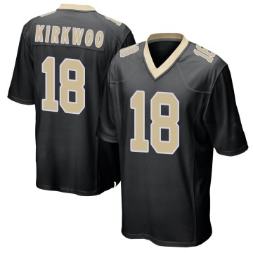 Keith Kirkwood Youth Black Game Team Color Jersey