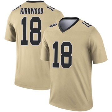 Keith Kirkwood Youth Gold Legend Inverted Jersey