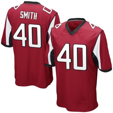 Keith Smith Men's Red Game Team Color Jersey