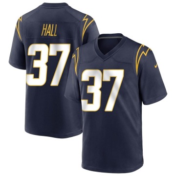 Kemon Hall Youth Navy Game Team Color Jersey
