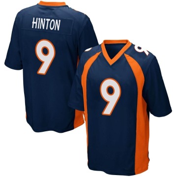 Kendall Hinton Youth Navy Blue Game Alternate Jersey