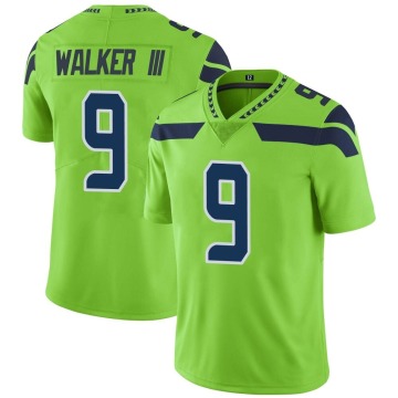 Kenneth Walker III Youth Green Limited Color Rush Neon Jersey