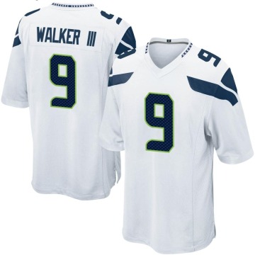 Kenneth Walker III Youth White Game Jersey