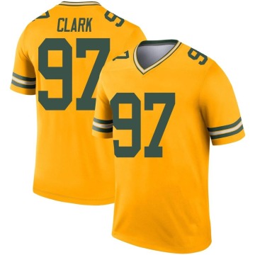Kenny Clark Youth Gold Legend Inverted Jersey