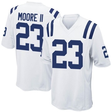 Kenny Moore II Men's White Game Jersey