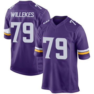 Kenny Willekes Youth Purple Game Team Color Jersey