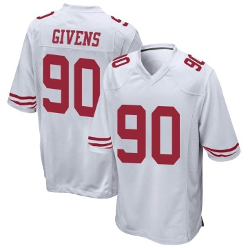Kevin Givens Men's White Game Jersey