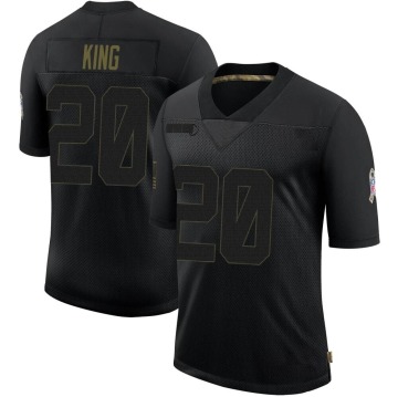 Kevin King Men's Black Limited 2020 Salute To Service Jersey