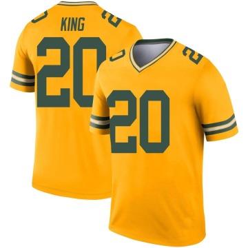 Kevin King Youth Gold Legend Inverted Jersey