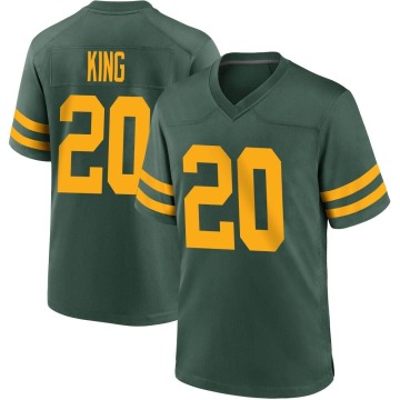 Kevin King Youth Green Game Alternate Jersey