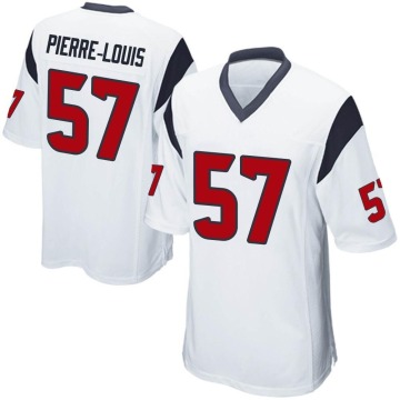 Kevin Pierre-Louis Men's White Game Jersey