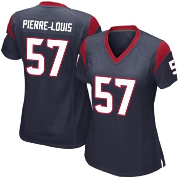 Kevin Pierre-Louis Women's Navy Blue Game Team Color Jersey