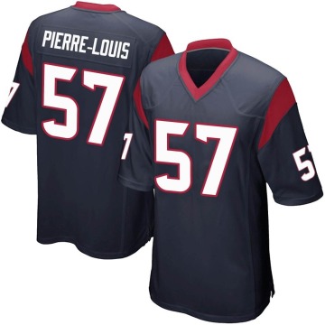 Kevin Pierre-Louis Youth Navy Blue Game Team Color Jersey