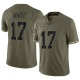 Kevin White Youth White Limited Olive 2022 Salute To Service Jersey