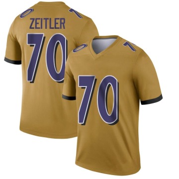 Kevin Zeitler Men's Gold Legend Inverted Jersey