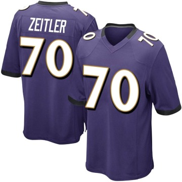 Kevin Zeitler Men's Purple Game Team Color Jersey