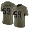 Kingsley Jonathan Youth Olive Limited 2022 Salute To Service Jersey
