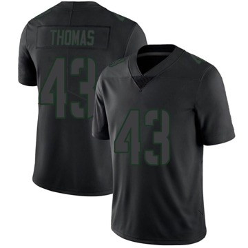 Kiondre Thomas Men's Black Impact Limited Jersey