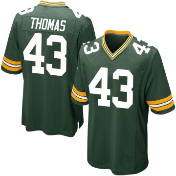 Kiondre Thomas Youth Green Game Team Color Jersey