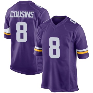 Kirk Cousins Men's Purple Game Team Color Jersey