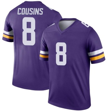 Kirk Cousins Men's Purple Legend Jersey