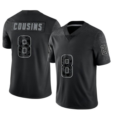 Kirk Cousins Youth Black Limited Reflective Jersey