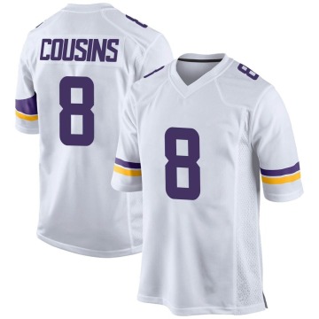 Kirk Cousins Youth White Game Jersey