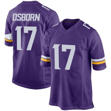 K.J. Osborn Youth Purple Game Team Color Jersey