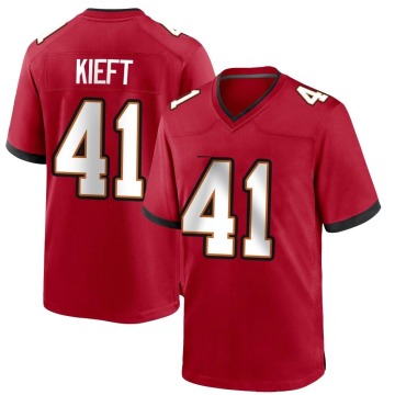 Ko Kieft Youth Red Game Team Color Jersey