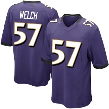 Kristian Welch Youth Purple Game Team Color Jersey