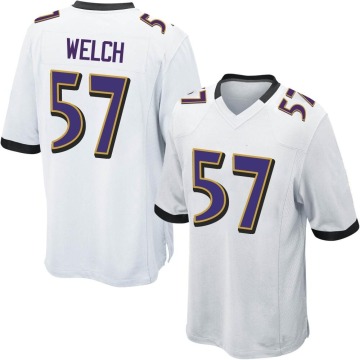 Kristian Welch Youth White Game Jersey