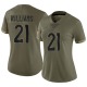 K'Waun Williams Women's Olive Limited 2022 Salute To Service Jersey