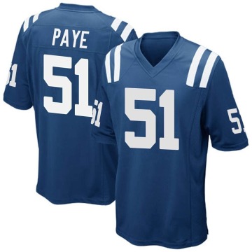 Kwity Paye Men's Royal Blue Game Team Color Jersey