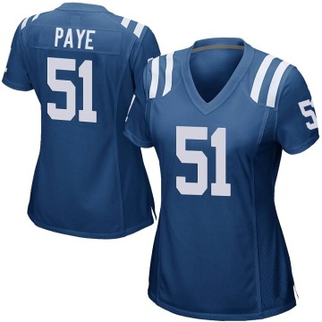 Kwity Paye Women's Royal Blue Game Team Color Jersey
