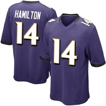 Kyle Hamilton Youth Purple Game Team Color Jersey