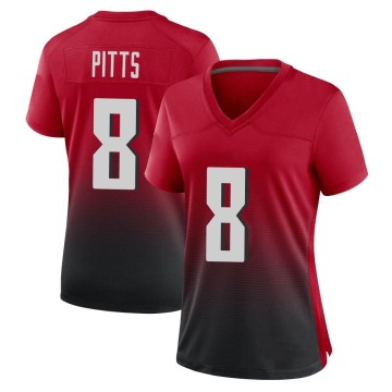 Kyle Pitts Women's Red Game 2nd Alternate Jersey