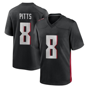 Kyle Pitts Youth Black Game Alternate Jersey