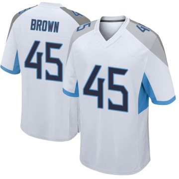 Kyron Brown Youth White Game Jersey