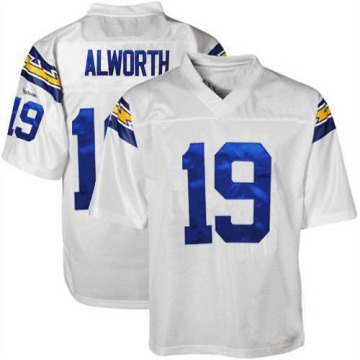 Lance Alworth Men's White Authentic 1984 Throwback Jersey