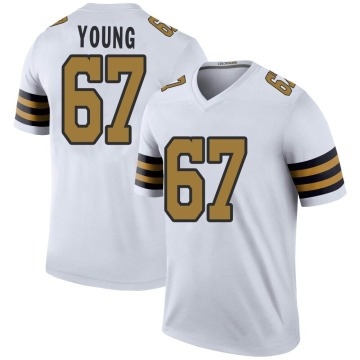 Landon Young Youth White Legend Color Rush Jersey