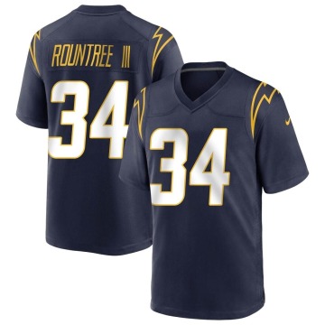 Larry Rountree III Youth Navy Game Team Color Jersey