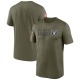 Las Vegas Raiders Men's Olive Legend 2022 Salute to Service Team T-Shirt