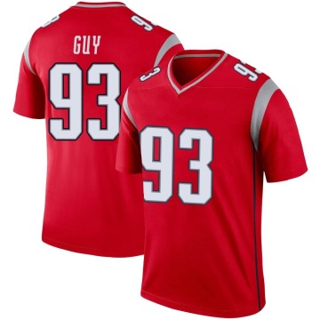 Lawrence Guy Youth Red Legend Inverted Jersey