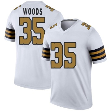 Lawrence Woods Men's White Legend Color Rush Jersey