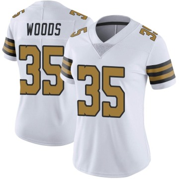 Lawrence Woods Women's White Limited Color Rush Jersey