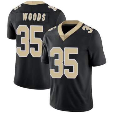Lawrence Woods Youth Black Limited Team Color Vapor Untouchable Jersey