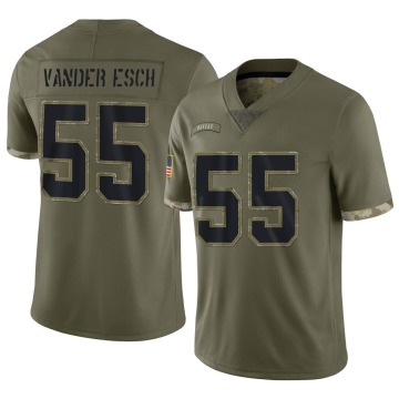 Leighton Vander Esch Youth Olive Limited 2022 Salute To Service Jersey